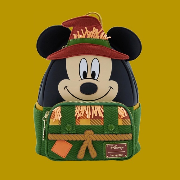 Loungefly Handbags - Loungefly Disney Mickey Mouse Scarecrow Mini Backpack